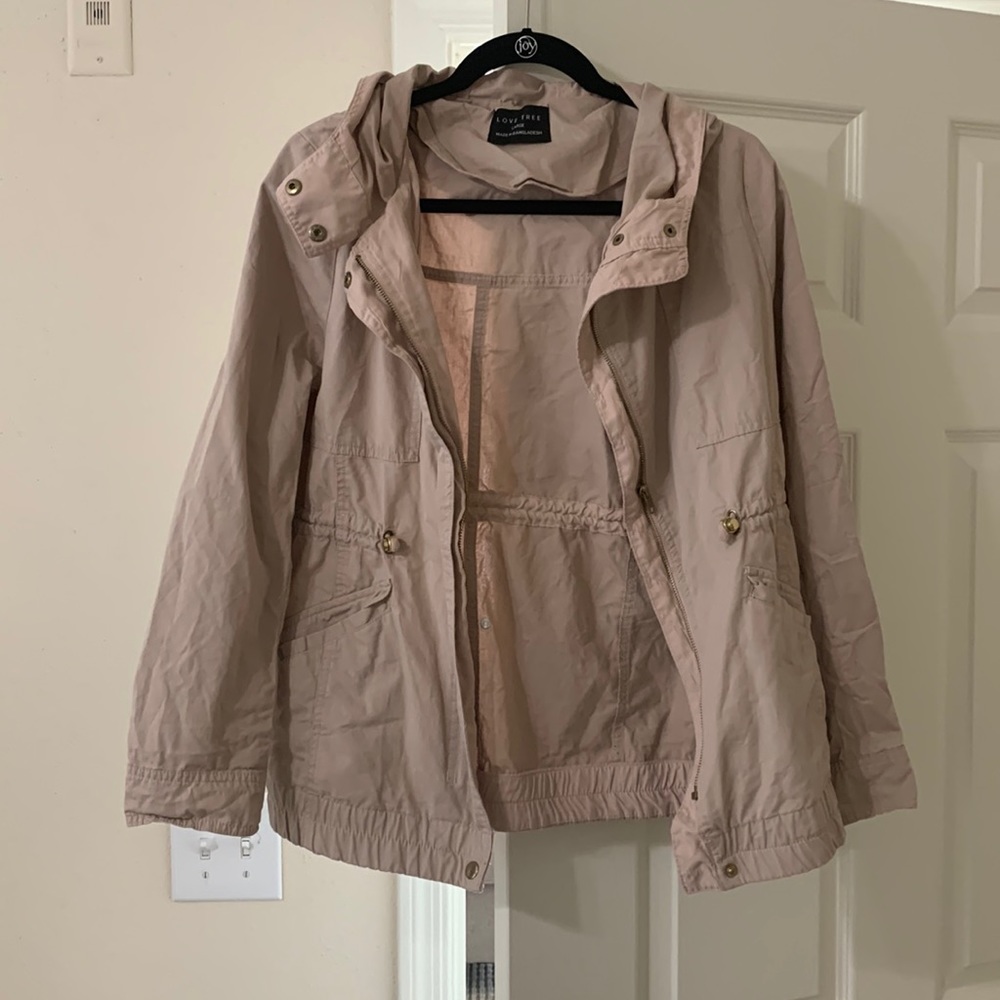Light pink light jacket size large